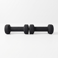 Ensemble d'haltères hexagonales en caoutchouc |   Haltères de musculation écologiques de 0,5 kg à 5 kg pour entraînement à domicile, logo personnalisé, fonte, antidérapants, musculation