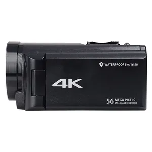 5M Waterproof Real 4K DV Camera 13MP CMOS Sensor 3.0 inch IPS Screen Rotatable Display For Shooting Under Water