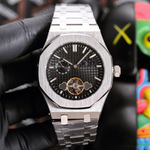 Luxury Custom Tourbillon <b>Automatic</b> Watch for Men Blue Dial Stainless Steel Business <b>Wristwatch</b> Wholesale - Product Image 4