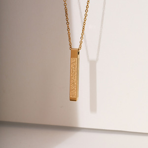 Garanzia di qualità 2024 stile in acciaio inox collana in oro placcato 18K gioielli di moda per le donne Christian <span class=keywords><strong>Symbol</strong></span> - Product Image 3