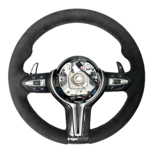 Volante personalizado de fábrica F10 F30 Alcantara para <span class=keywords><strong>BMW</strong></span> F10 F11 <span class=keywords><strong>320d</strong></span> E84 F36 M2 F25 Volante - Product Image 1