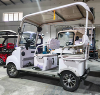 Voiturette de golf électrique 4 places pour visites touristiques, autonomie 60 km, pour transport de passagers dans les hôtels et complexes hôteliers, quadricycle électrique