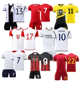 Custom Soccers Uniform digital printing football Set Retro Football Jersey Sports custom jersey football