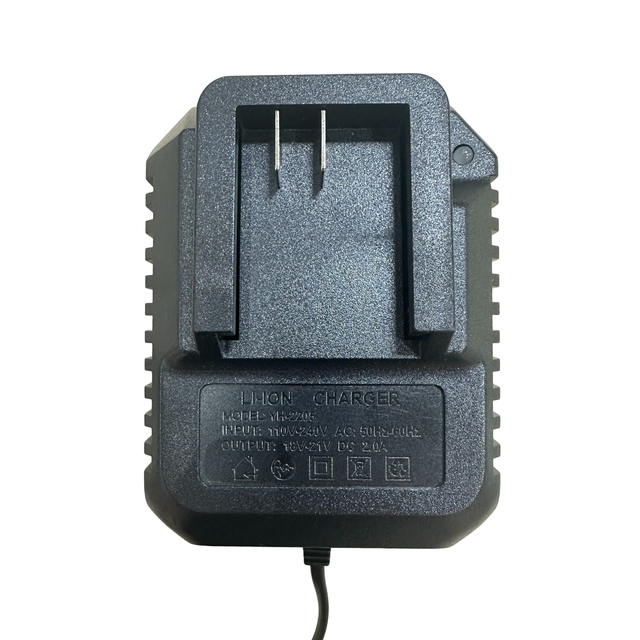 OEM ODM Li-Ion Battery Fast Charger 18V-21V 2A DC Output OVF for Electric Tools ABS Material Wall Adapter Multiple Plug