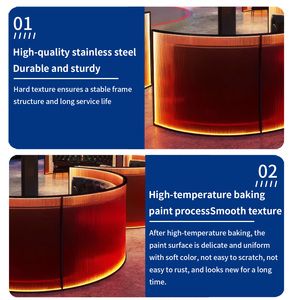 Paravent LED semi-circulaire pour salon, KTV, hôtel, restaurant, projet d'aménagement, dé<span class=keywords><strong>coupe</strong></span> laser métallique, étanche - Product Image 3