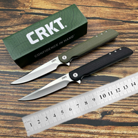 Couteau pliant 3810 G10, couteau de poche EDC pour le camping et la chasse