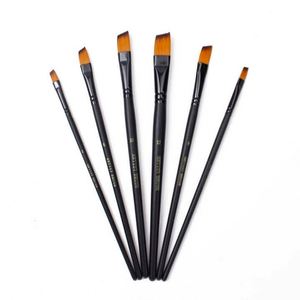 6 Pcs Nylon Wooden Handle Watercolor Artist <b>Paint</b> Brush for Acrylic Watercolor Painting - Product Image 5