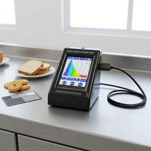 Spectrophotomètre de couleur de haute qualité 400-700nm, spectromètre visible pour l'analyse et la mesure des couleurs, idéal pour l'indice BCU des produits de boulangerie - Product Image 2