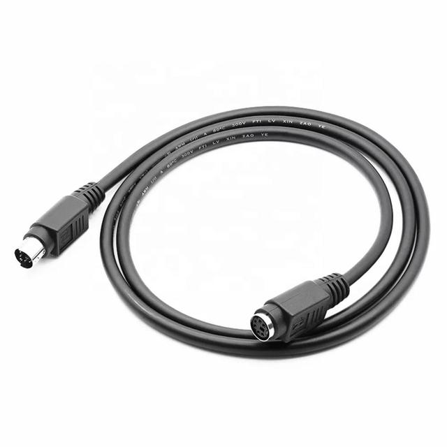 ODM/OEM PS/2 6pin Male to Male 6 Core Extension Cable Round Head Mini Din Multimedia Braid Shielding Cable for Computer Camera