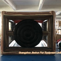 Prix bon marché jeux de sport gonflables interactifs cible de fléchettes jeu de lancer de hache de tir gonflable pour enfants et adultes