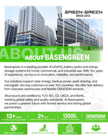بطارية ليثيوم فوسفات Basen Green 12 فولت 100 أمبير/ساعة 230 أمبير/ساعة 314 أمبير/ساعة 460 أمبير/ساعة، صندوق IP65، شاحن مجاني، خلايا من الدرجة A، نظام إدارة البطارية (BMS)، توازن نشط بالتسخين، للقوارب