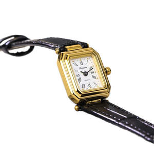 Montre pour femme <span class=keywords><strong>Tima</strong></span> Na Petite, style INS, rétro, carrée, élégante, bracelet en cuir, quartz, simple et élégante, pour étudiants, bureau - Product Image 6