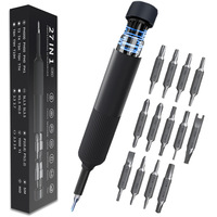 Kit de tournevis de précision magnétique 27-en-1 en forme de stylo en acier au chrome-vanadium pour la réparation de téléphones, ordinateurs portables et appareils électroniques