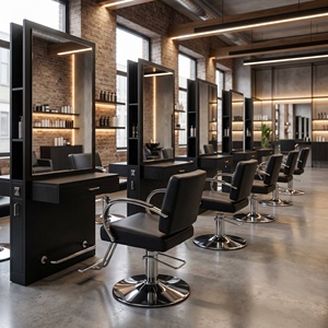 Meubles de Stations de Coiffure pour Salons de Beauté et Barbiers – Stations de Coiffage Professionnelles - Product Image 2