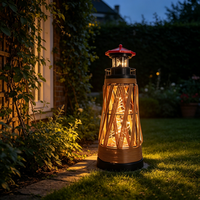 Lampes solaires de jardin imperméables, lampes solaires suspendues en osier pour jardin, lampes solaires extérieures imperméables pour la décoration, éclairage de jardin