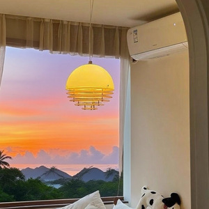 Nuovo lusso tramonto <span class=keywords><strong>arancione</strong></span> atmosfera <span class=keywords><strong>lampadario</strong></span> per il ristorante Cafe luci a sospensione decorazione soggiorno - Product Image 6