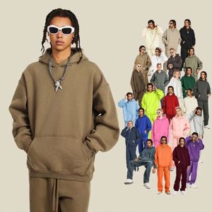 High Quality Plain Hoodies Sweatshirt Wholesale Luxury Heavyweight Unisex <b>Hip</b> Hop Oversized Custom - Product Image 1