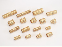 Raccord en laiton usiné CNC, raccord de 1 pouce, rallonge en laiton, adaptateur de tuyau d'incendie avec filetage BSP NPT G M