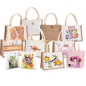 Bolsas de Yute de Lino Natural con Impresión de Logotipo Personalizado, Tamaño Personalizado, Venta al por Mayor para Bordado, Manualidades y Arte - Product Image 3