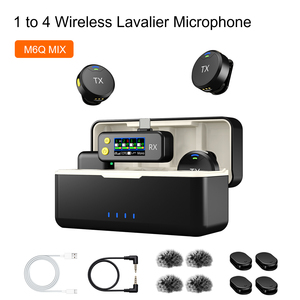 Micrófono Lavalier Inalámbrico 2.4G con Estuche de Carga, Audio HiFi, Batería de 8H, Monitoreo en Tiempo Real para Grabación de Videos de <span class=keywords><strong>YouTube</strong></span> y TikTok - Product Image 1