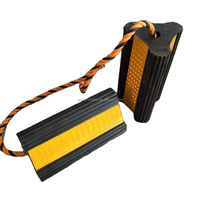 Cale de roue en caoutchouc pour avion / cale de roue en caoutchouc pour le stationnement, élévateur de stationnement, sac tissé durable, Geelian Outdoor CN;SIC GL-782 165mm