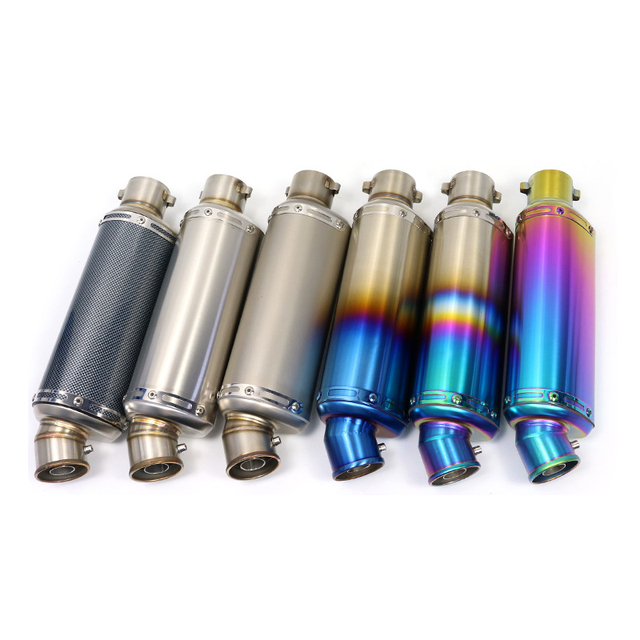 235mm Steel ATV Dirt Pit Bike Silencer Motocross Motorcycle Exhaust Muffler for X-MAX MT-01 MT-03 MT-05 XT125 FZ16 Exhaust