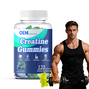 Gomitas de Creatina Monohidrato para Nutrición Deportiva OEM, Gomitas de Creatina para el Crecimiento Muscular Pre-Entrenamiento - Product Image 1