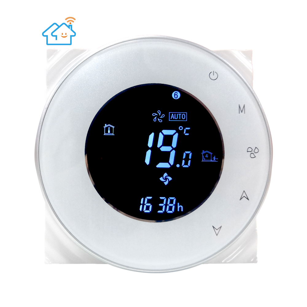 Еженедельный Программируемый беспроводной вентилятор-Катушка Smart Home Tuya Wifi комнатный цифровой термостат
