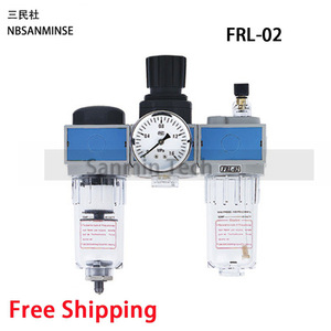NBSANMINSE FRL ตัวปรับแรงดันกรองอากาศพร้อมเกจวัดสำหรับระบบลม - Product Image 4