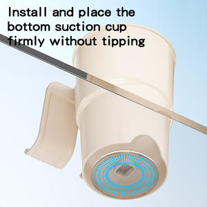 Support de tasse en plastique pour bureau transfrontalier avec ventouse, grande ouverture pour téléphone et rangement de boissons - Product Image 2