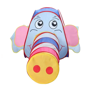 Tienda de juegos infantil con diseño de elefante de dibujos animados, juguete de perforación para bebés, set de juego de entrenamiento sensorial para niños pequeños, juego de simulación, regalo de cumpleaños - Product Image 3