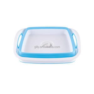 <span class=keywords><strong>Fregadero</strong></span> plegable Dishpan Tina <span class=keywords><strong>cesta</strong></span> de lavandería colador plegable portátil camping vegetal bañera de lavado con Operador de válvula de agua - Product Image 3