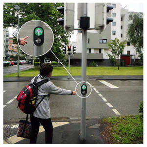 Fabricante Cross Road Arrow Guide Señal de tráfico Interruptor magnético Cross Traffic <span class=keywords><strong>Peatonal</strong></span> Led Light Push Button - Product Image 2