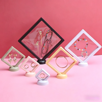 Boîte de présentation flottante 3D en TPU à membrane élastique pour collection de pièces commémoratives, badges et médailles