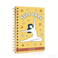 Carnet de bien-être personnalisé avec impression sur mesure, affirmations, bien-être, papier offset recto-verso, couverture rigide, auto-cicatrisation, format A5, cadeau, journal
