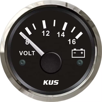 KUS Triple Gauge Universal Automotive Water Temperature Oil Pressure Meter Voltmeter Kit Garansi 1 Tahun untuk Toyota 1969-1988