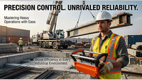 Télécommande proportionnelle à grande sensibilité et précision, sans latence, étanche IP68, DC24V 12V pour grues montées sur camion
