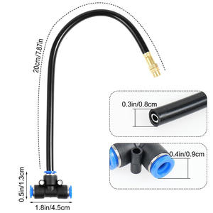 Kit d'irrigation de jardin, système de micro-pulvérisation pour tuyau de 1/2 pouce, connexion rapide, installation facile, plastique PE, laiton, aucune électricité requise - Product Image 5