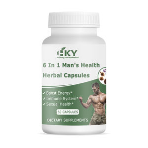 Capsula complessa per uomo Formula 6 in1 con Turkesterone Fadogia Agrestis Epimedium Maca Tribulus terrestre e Tongkat Ali - Product Image 1