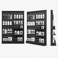 Yincheng Packaging/Yincheng Display & Packaging Panneau rainuré en MDF mélaminé noir 4x8FT, modèle rainuré de précision CNC YC-SWP-4X8-01