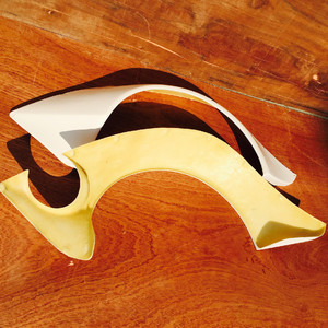 Para 1992-1997 Mazda RX7 FD3S cohete conejito V2 estilo fibra de vidrio guardabarros trasero FRP - Product Image 6