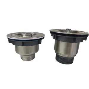 Mutfak paslanmaz çelik lavabo süzgeç PP plastik gövde süzgeç lavabo fişi yaygın olarak kullanılan küresel drenaj sistemi 110MM