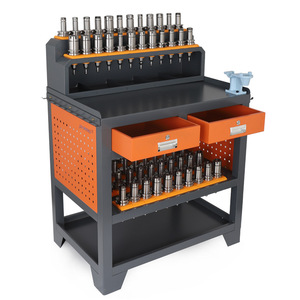 ตู้เก็บอุปกรณ์ CNC พร้อมแผงเพ็กบอร์ดสำหรับเก็บเครื่องมือ BT30 BT40 BT50 โต๊ะเครื่องมือสำหรับงานหนัก ทำจากเหล็กหล่อ พร้อมกุญแจล็อค - Product Image 1