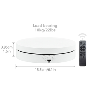 Plateau tournant électrique de 15,5 cm/10 kg, support de présentation rotatif à 360°, plateau tournant pour photographie, support de présentation de produits pour tournage vidéo - Product Image 1