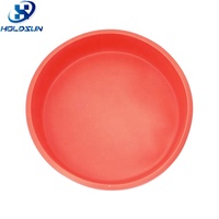Moules à gâteau ronds en silicone de qualité alimentaire, résistants à la chaleur, de 9 pouces, multicolores, personnalisés, pour la pâtisserie à domicile