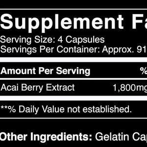 WELLBODY OEM/ODM özel etiket fabrika kaynağı lal doğal organik <span class=keywords><strong>Acai</strong></span> <span class=keywords><strong>Berry</strong></span> tozu vahşi yetiştirme kapsüller - Product Image 4