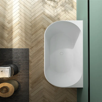 Baignoire autoportante d'angle en acrylique pour salle de bain de luxe de haute qualité pour adultes