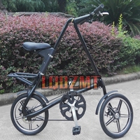 Vélo Pliant de 16 Pouces, Dahon, Roue Intégrée, Vitesse Rapide, Cadre Métallique, Frein en V, Ultra Portable, Mini Vélo Urbain