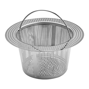 Yolecen Filtro de desagüe para fregadero de cocina de acero inoxidable con asa, red de filtro de borde ancho, material metálico de repuesto inoxidable - Product Image 2