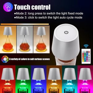 Lampe LED d'ambiance RGB sans fil à insérer dans une bouteille de vin, lampe de table portable, rechargeable sans fil, veilleuse pour la maison, le restaurant, le bar - Product Image 5